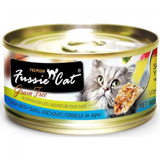 高竇貓 貓罐頭 黑鑽系列 - 吞拿魚加白飯魚 (Tuna With Small Anchovies) 80G