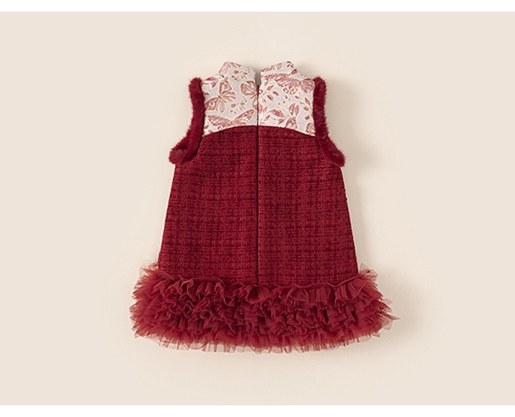 [陸製]過年服｜蝴蝶旗袍洋裝（送包包）