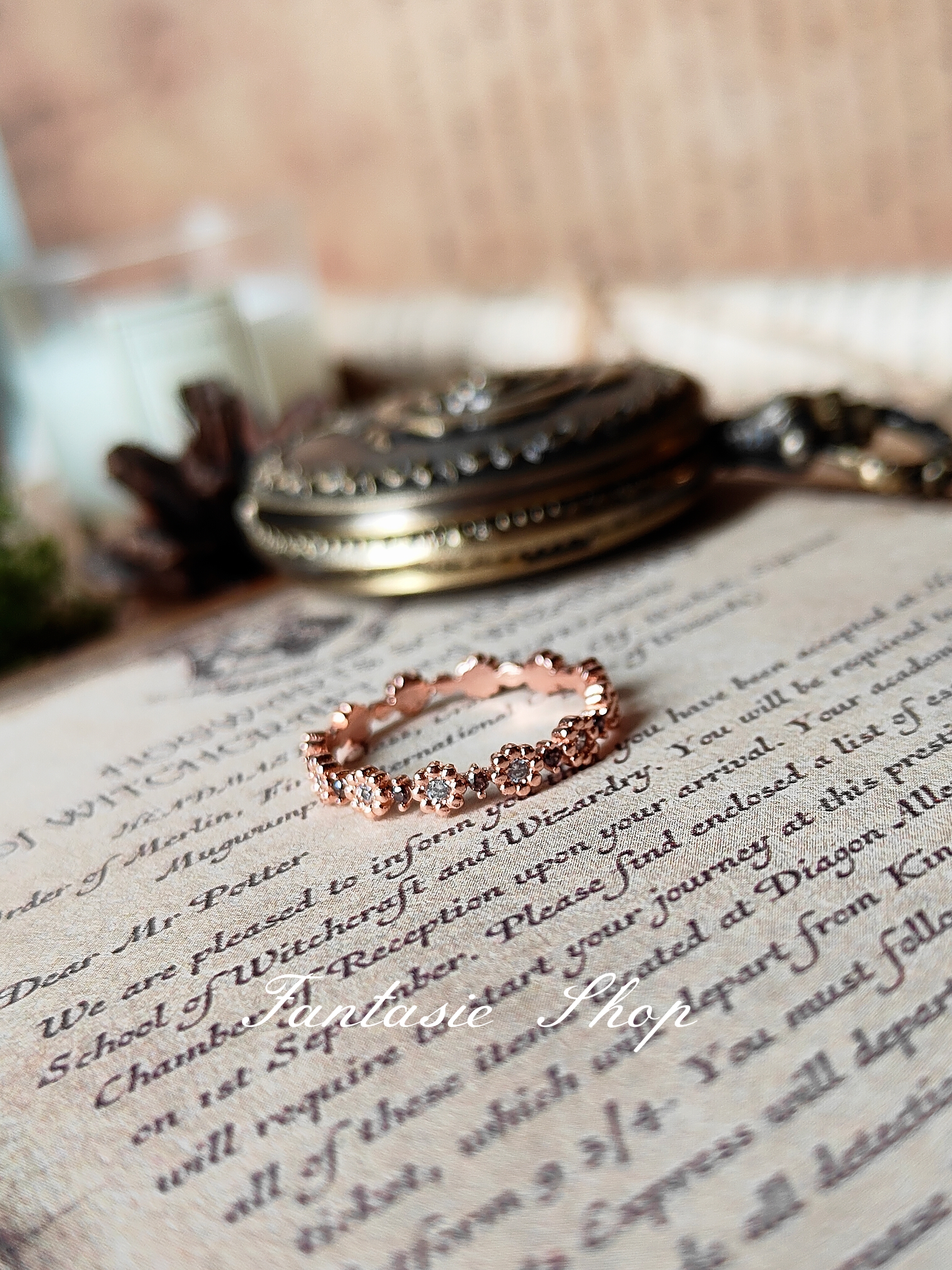 柔金花序・雕花細環