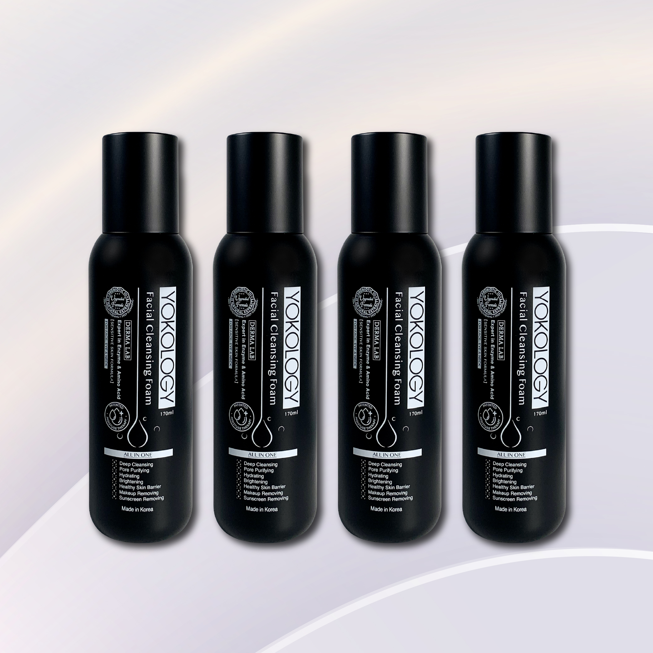 新升級Derma Lab韓國保養級泡沫潔面乳 / 4支（原價：$1,552）