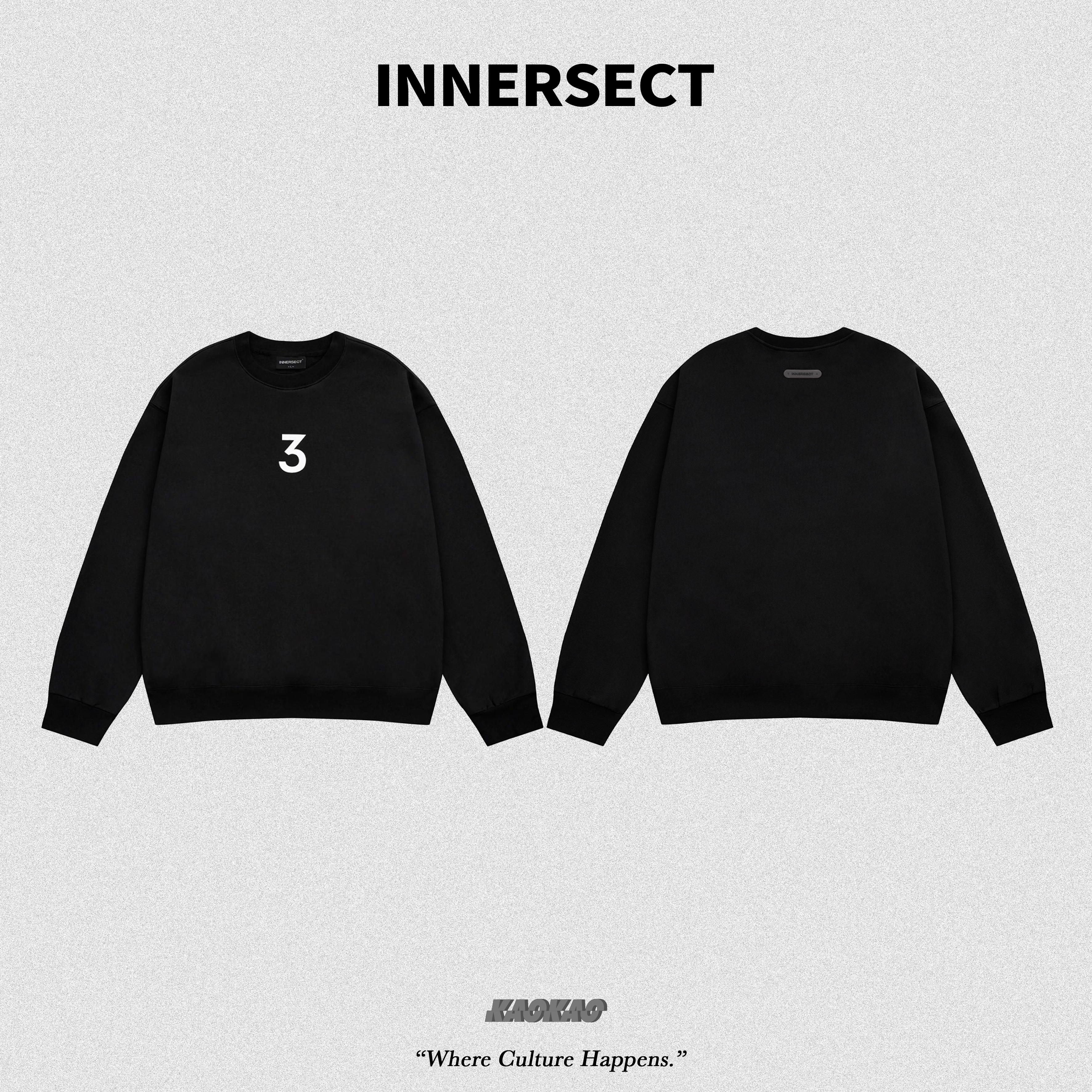 預購1/25抵台 INNERSECT 三生萬物 胸前字母LOGO 長袖 長TEE 衛衣【INN23FWTHD53】