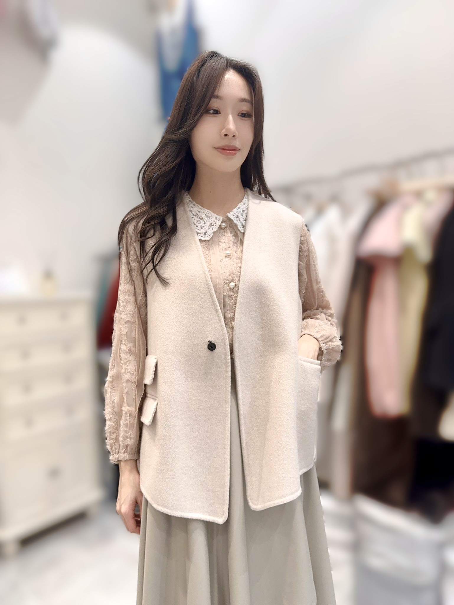 SC16 Cashmere 40 羊毛60 胸 43 長26-29 $899 (一口價)