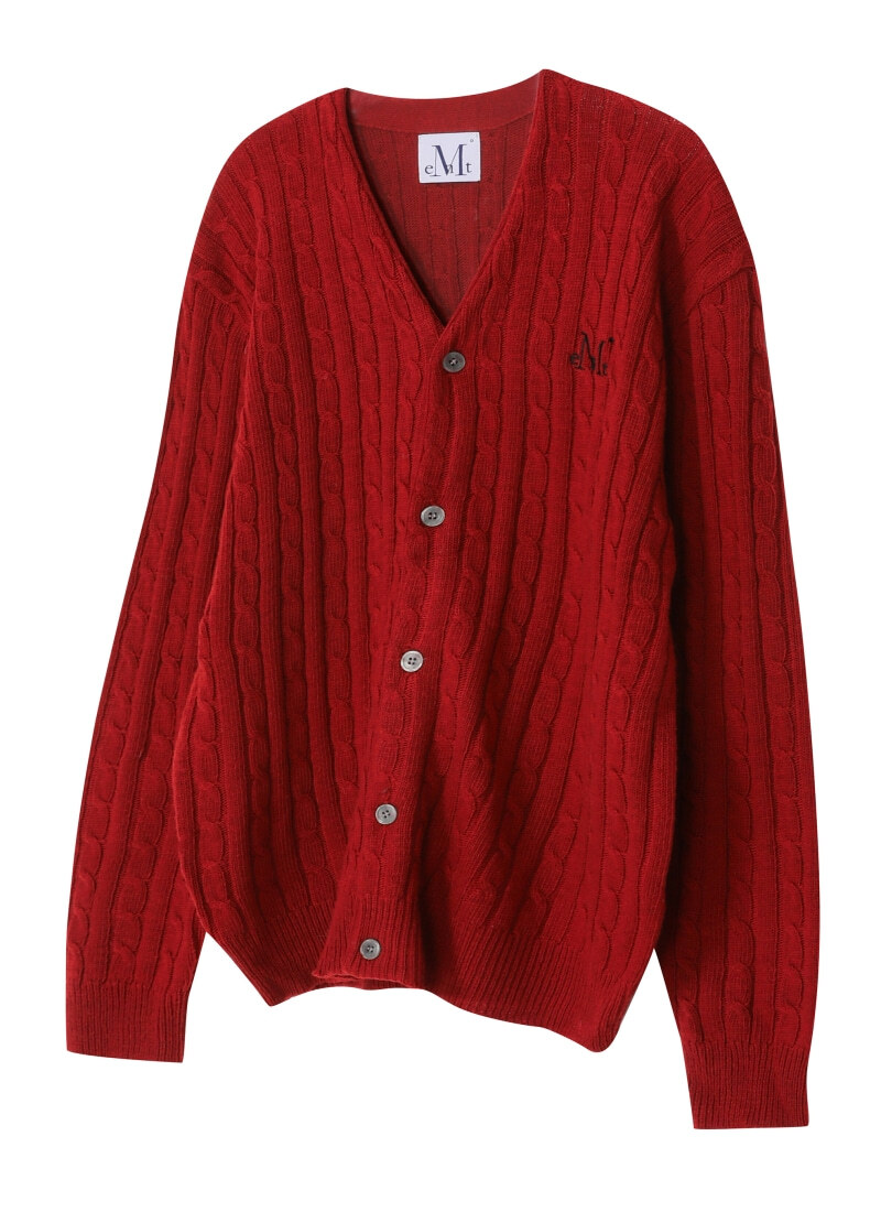 【直播】MUCENT LL010714 HELMSLEY V領麻花針織外套