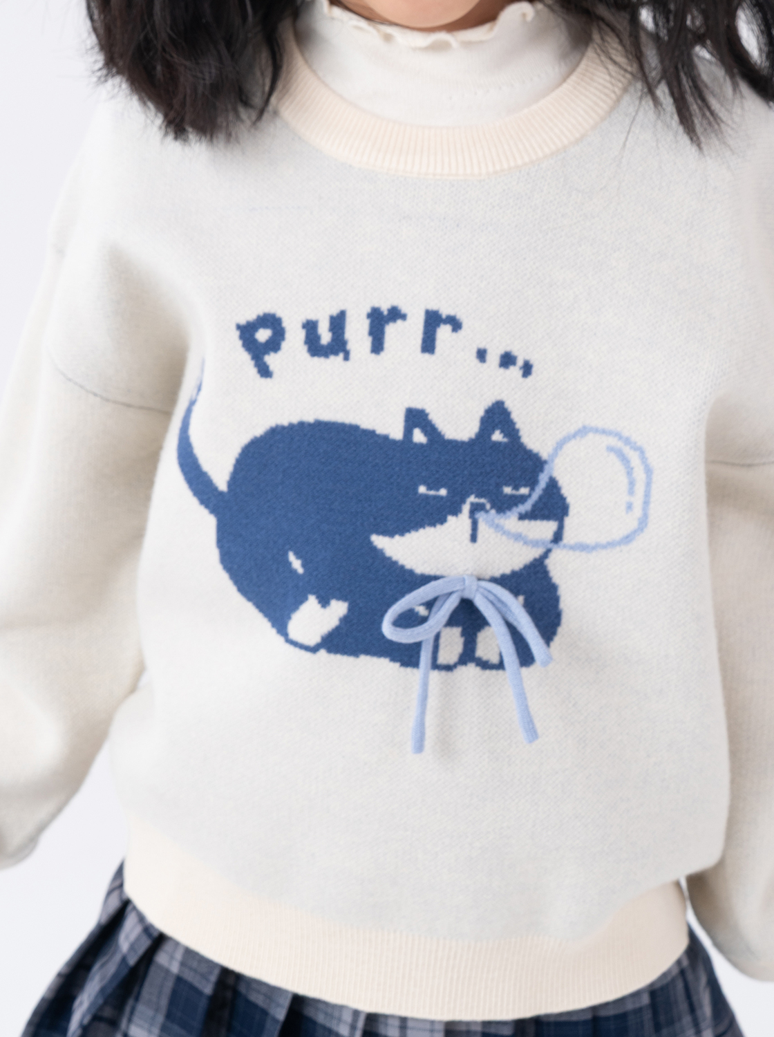 奈奈子的小夥伴蝴蝶結毛衣【童裝】【親子款】