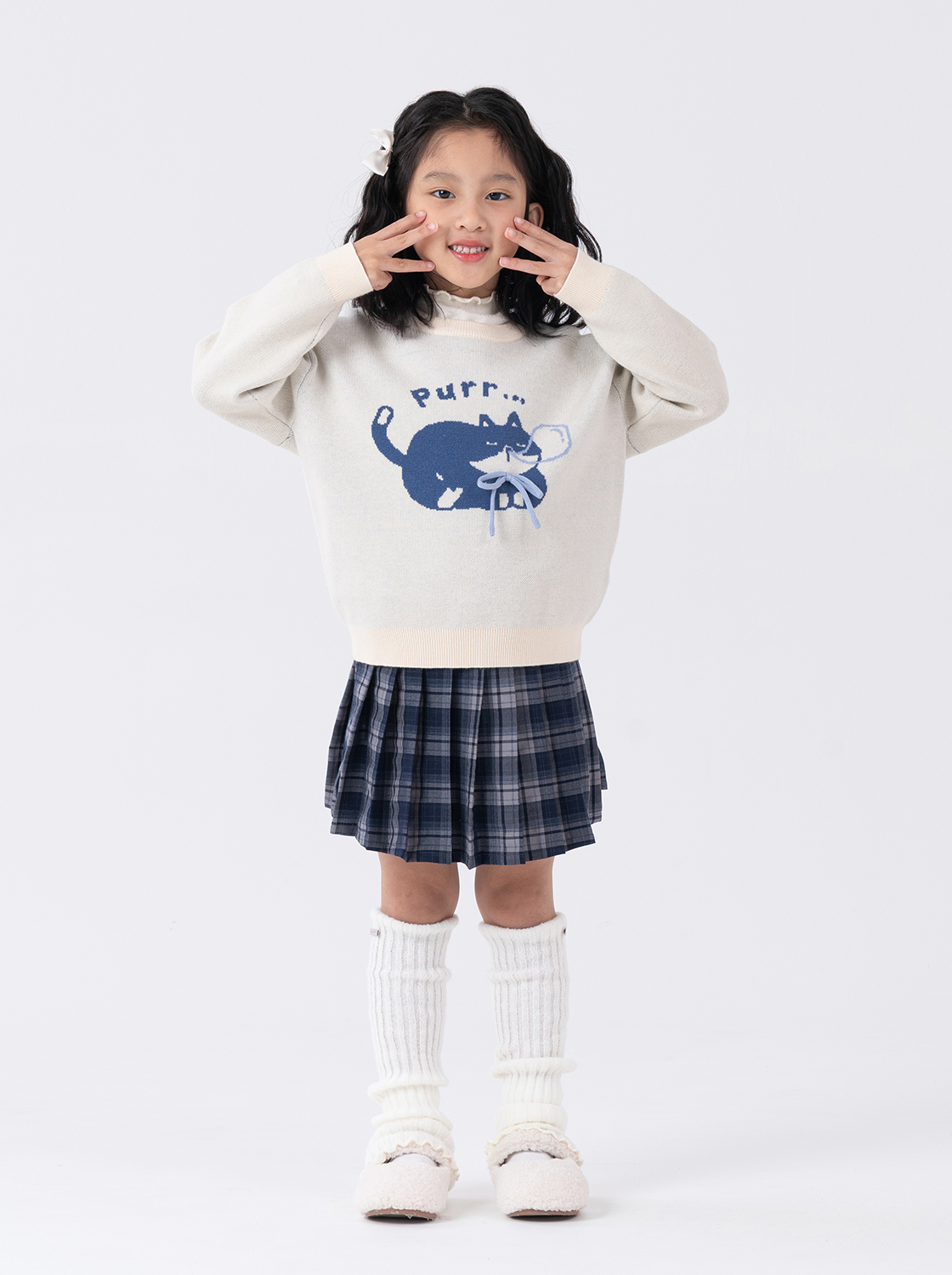 奈奈子的小夥伴蝴蝶結毛衣【童裝】【親子款】