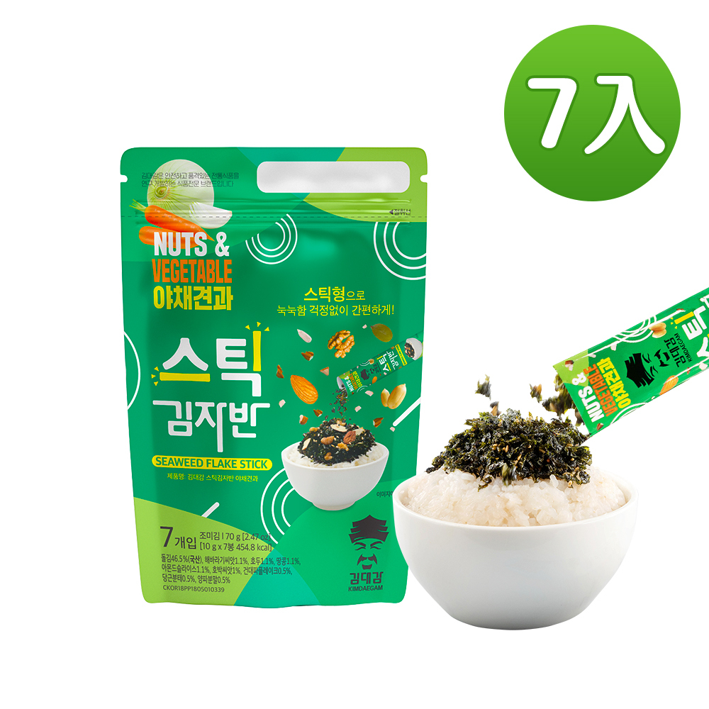 【BK SHOP】海苔酥堅果蔬菜味(隨手包)10G*7
