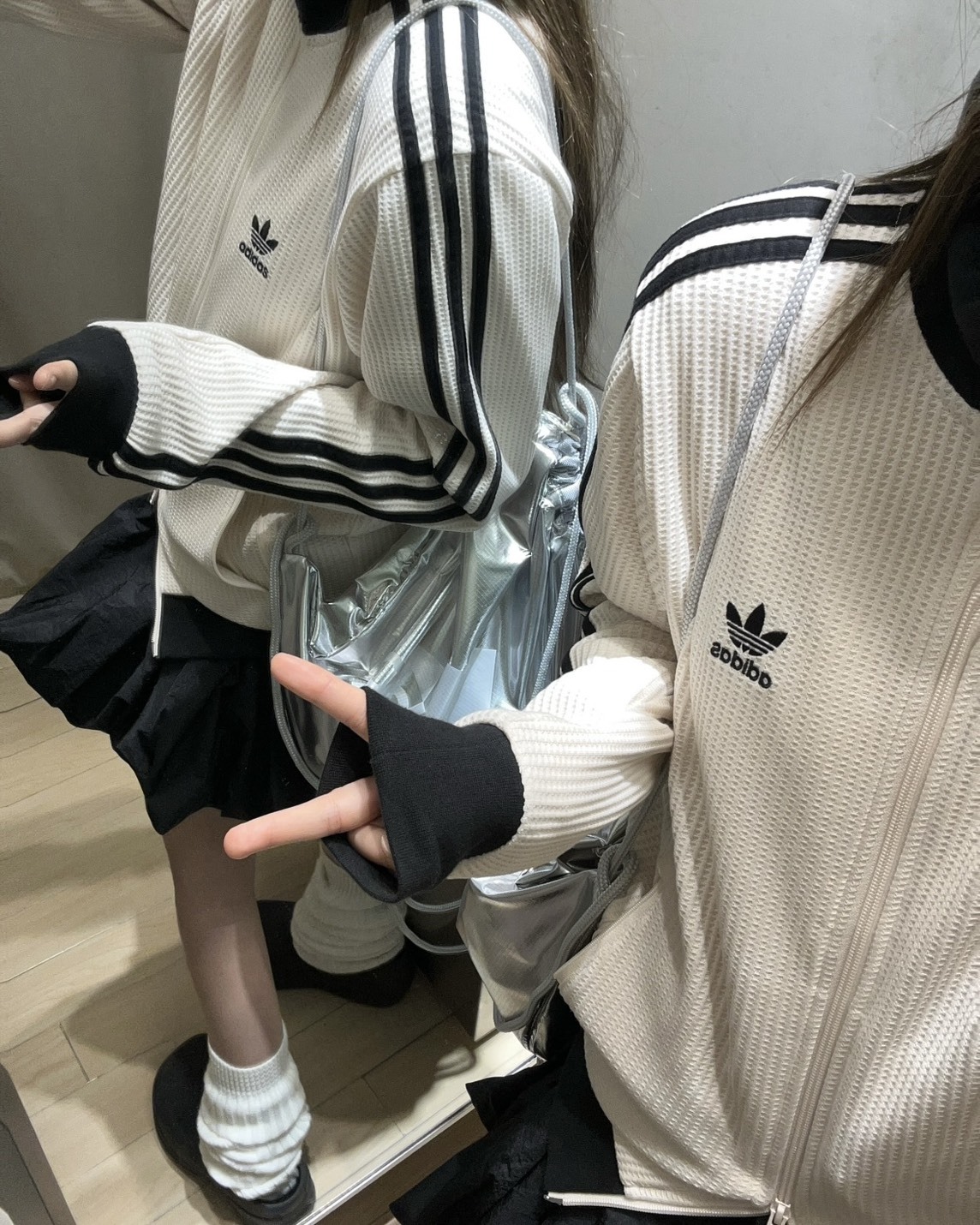 <降價啦!!> Adidas 華夫格外套 金珉奎/邊伯賢同款