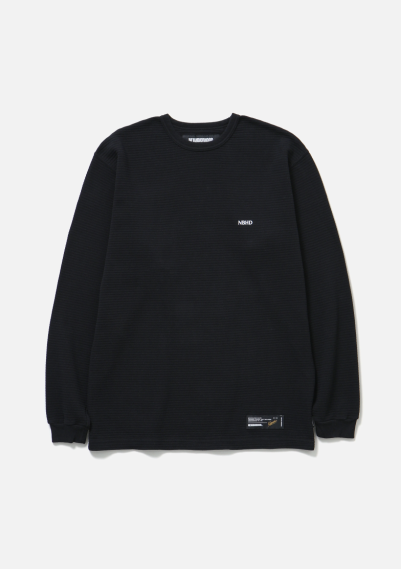 【NEIGHBORHOOD 】0110發售 WAFFLE FABRIC CREWNECK LS-2