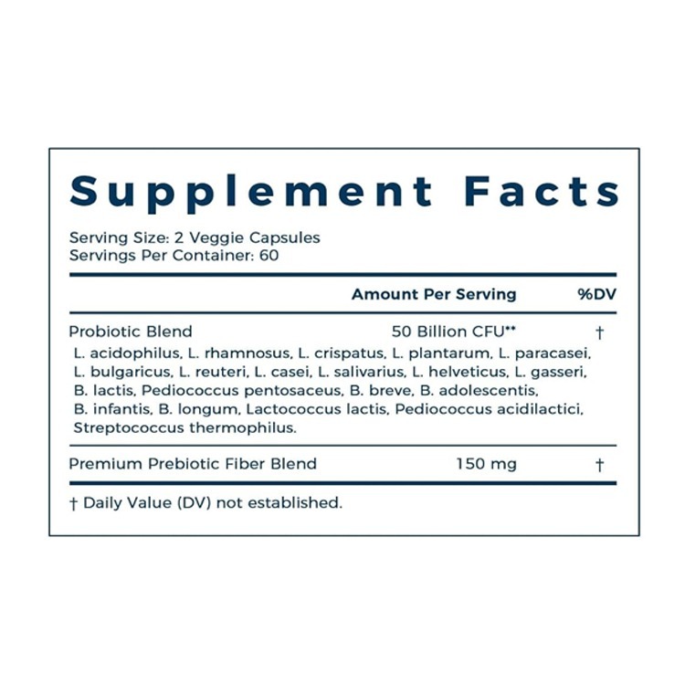 NewRhythm Probiotics 20 Strains , 50 Billion CFU , 120 Veg Capsules