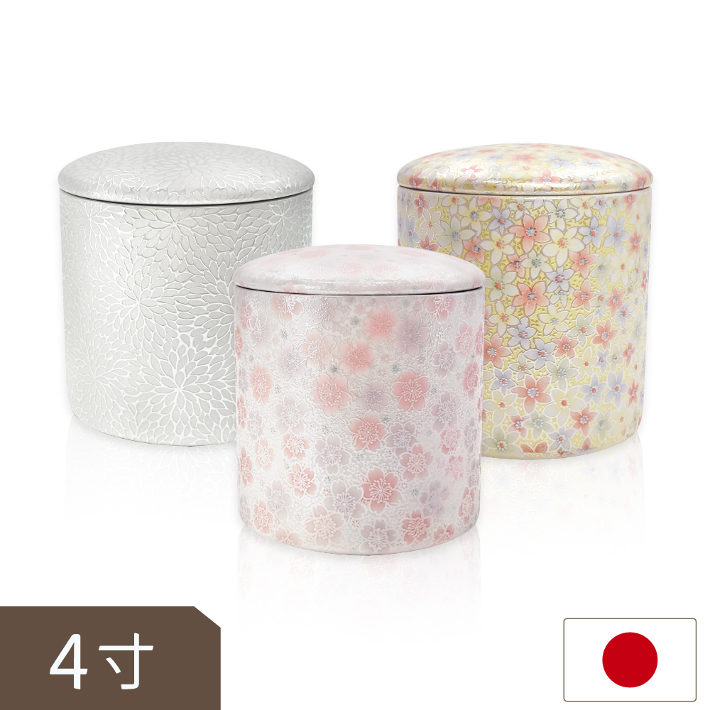 日本美濃燒防潮寵物骨灰罐(4寸)(30公斤以下)