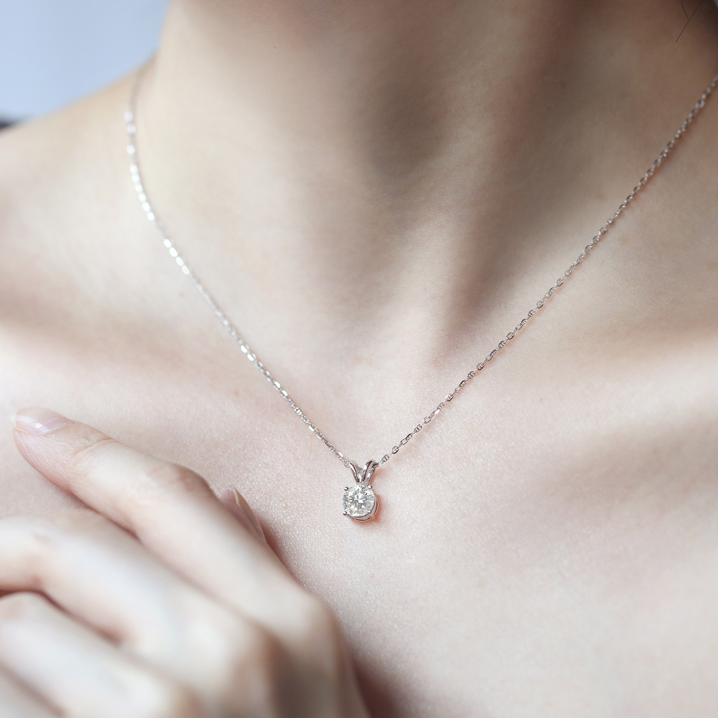 永恆瞬間 — GIA1克拉鑽石項鍊