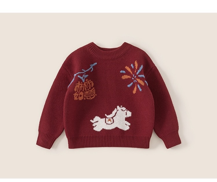 [陸製]過年服｜紅色應景馬年毛衣