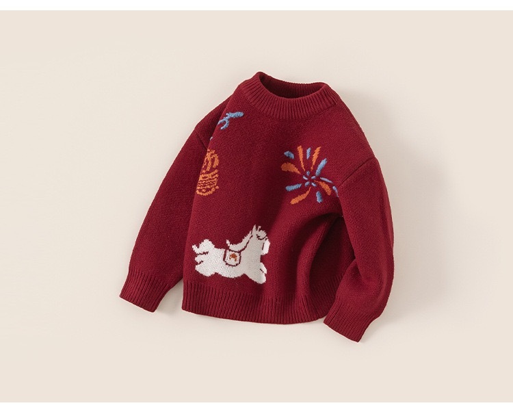 [陸製]過年服｜紅色應景馬年毛衣