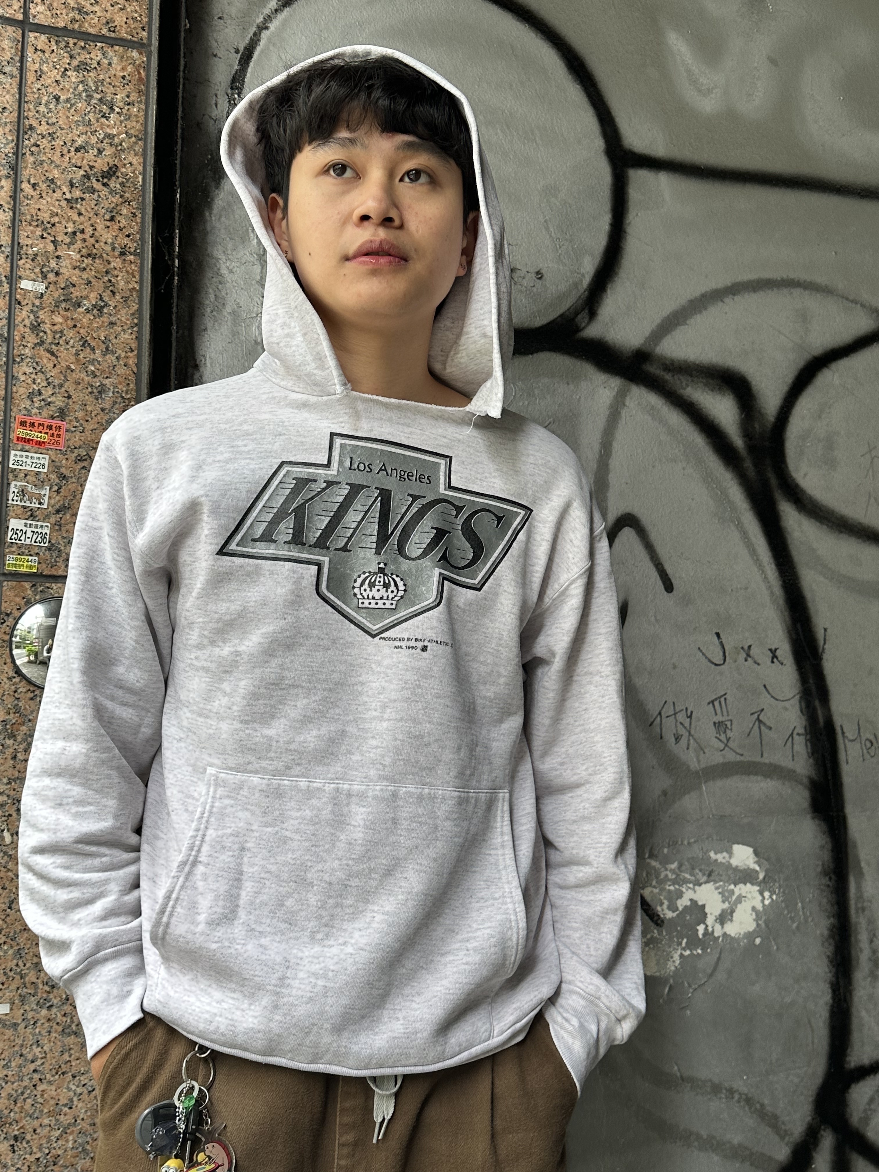 90’s NHL LA KINGS Sweat Parka (MADE IN USA)