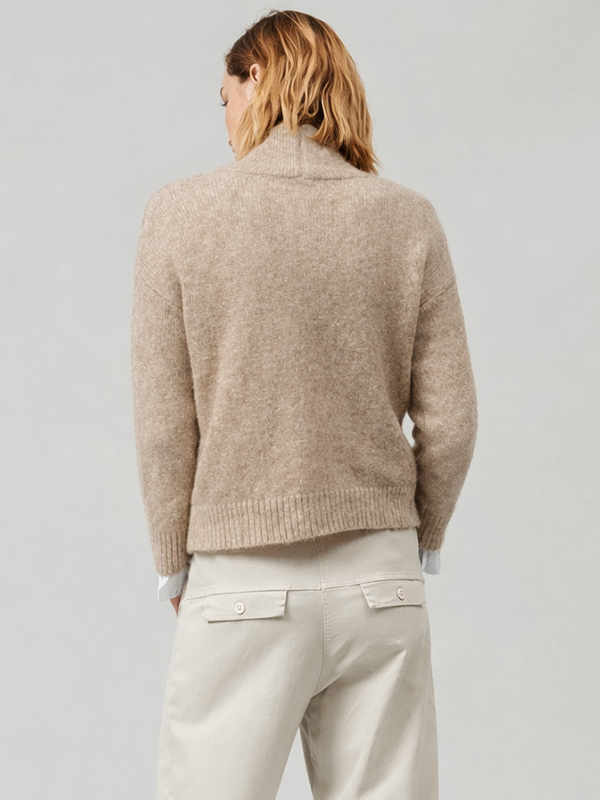 TRANSIT 短毛海外套(卡其)