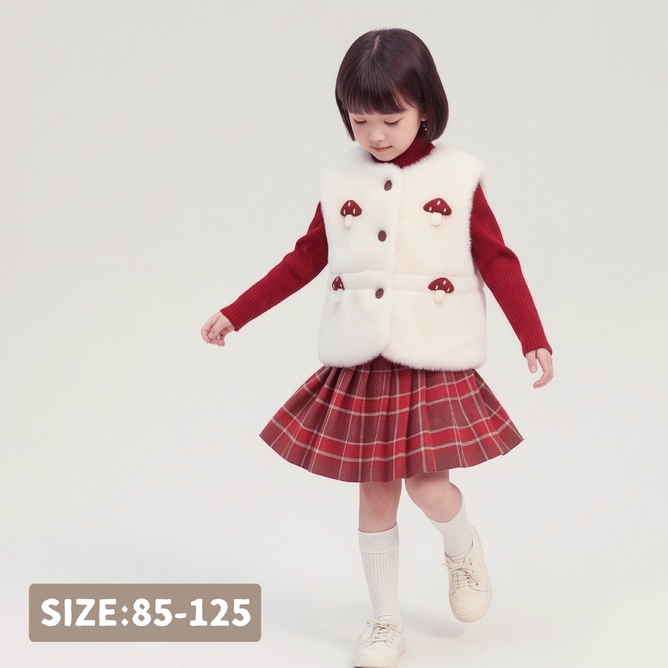 【H56028】立體造型蘑菇三件式套裝