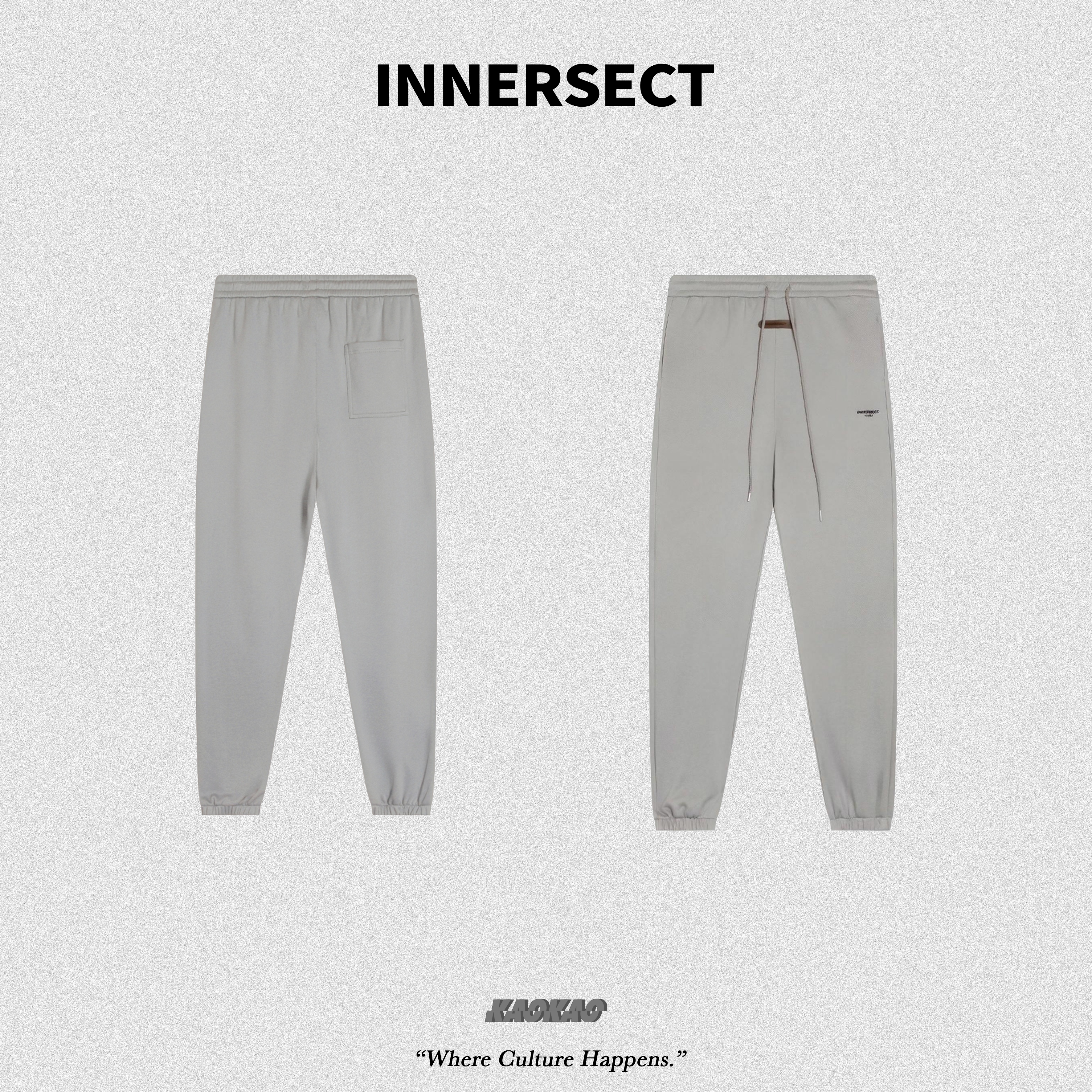 預購1/25抵台 INNERSECT 正面小LOGO 美式街頭 休閒長褲 純棉長褲 男女同款 棉褲 休閒【INN24SSBPT050】