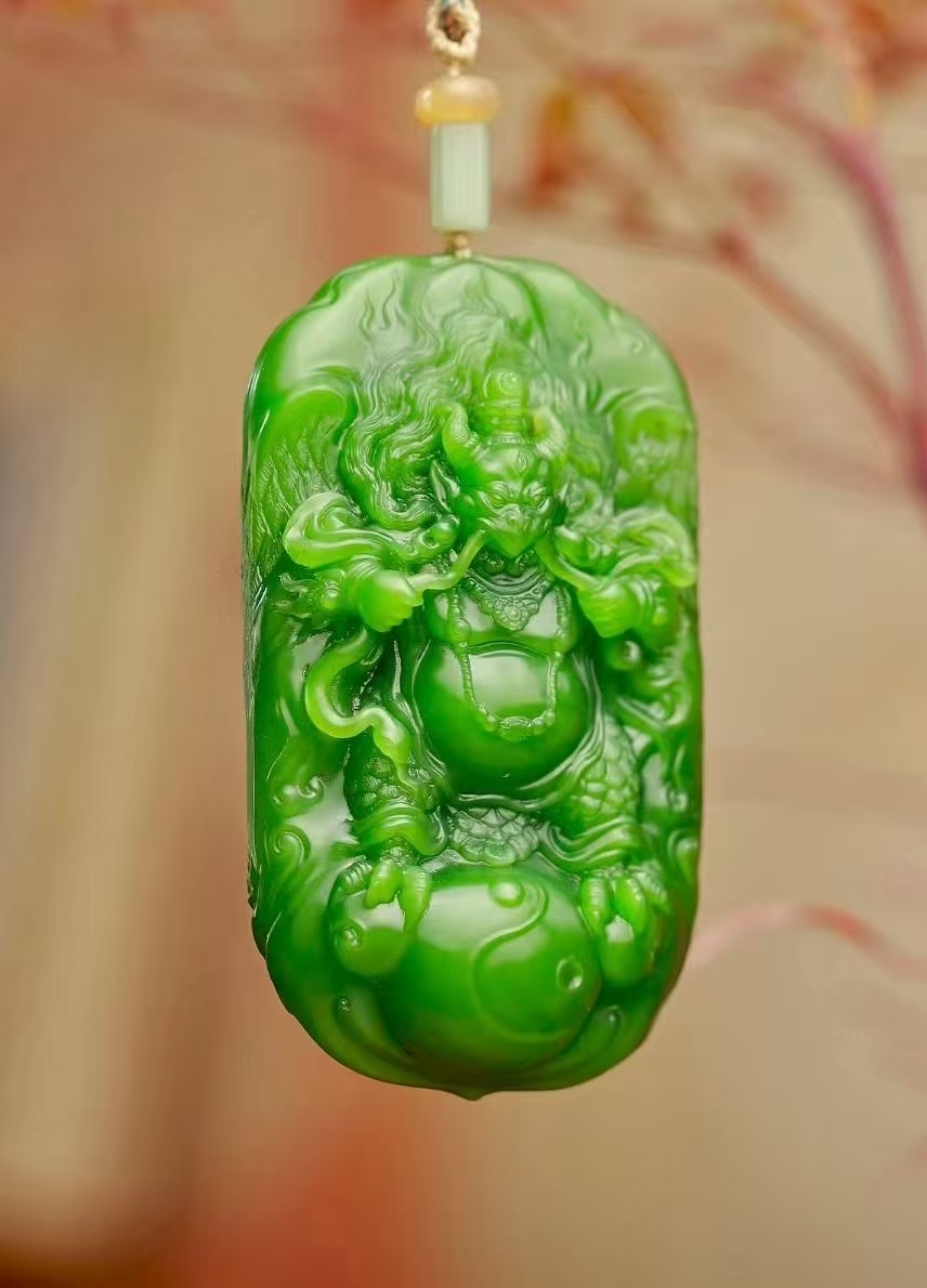 和田玉守護平安,天然和田玉軟玉