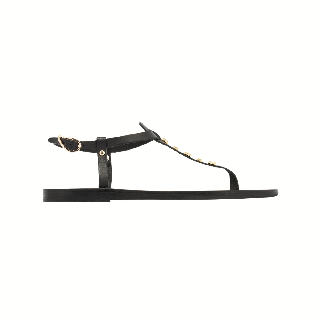 1FO0416-009 [ANCIENT GREEK SANDALS] Lito Black #1693300 (S-EU-E)