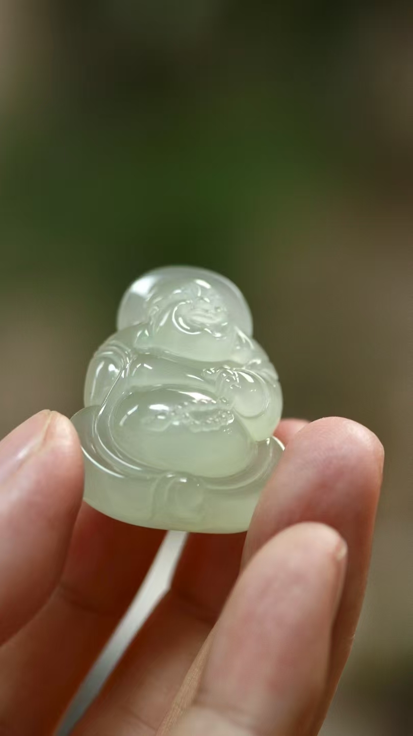 1226714 和田玉冰晴水佛公