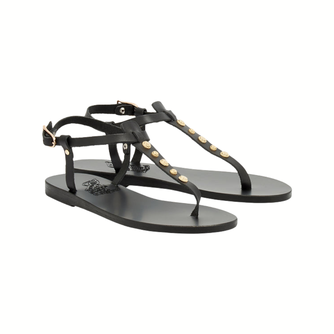 1FO0416-009 [ANCIENT GREEK SANDALS] Lito Black #1693300 (S-EU-E)