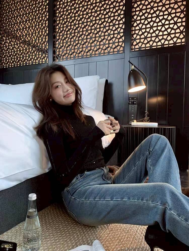 不規則亮片直紋螺紋高領上衣-S-XL / 2色 (Elegant & Love)