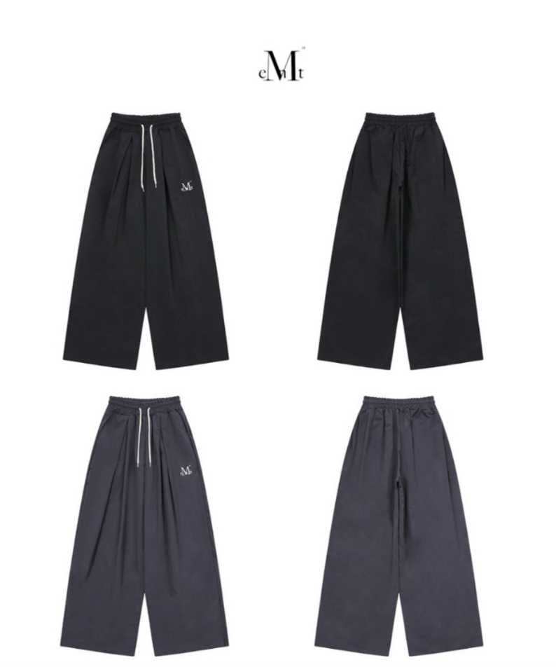 【直播】MUCENT LL010718  ARION 褶襉寬邊褲