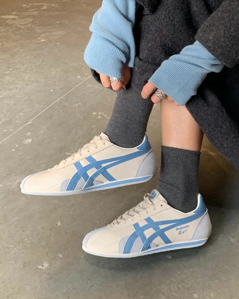 <國外限定> Onitsuka Tiger Runspark 海鹽藍白