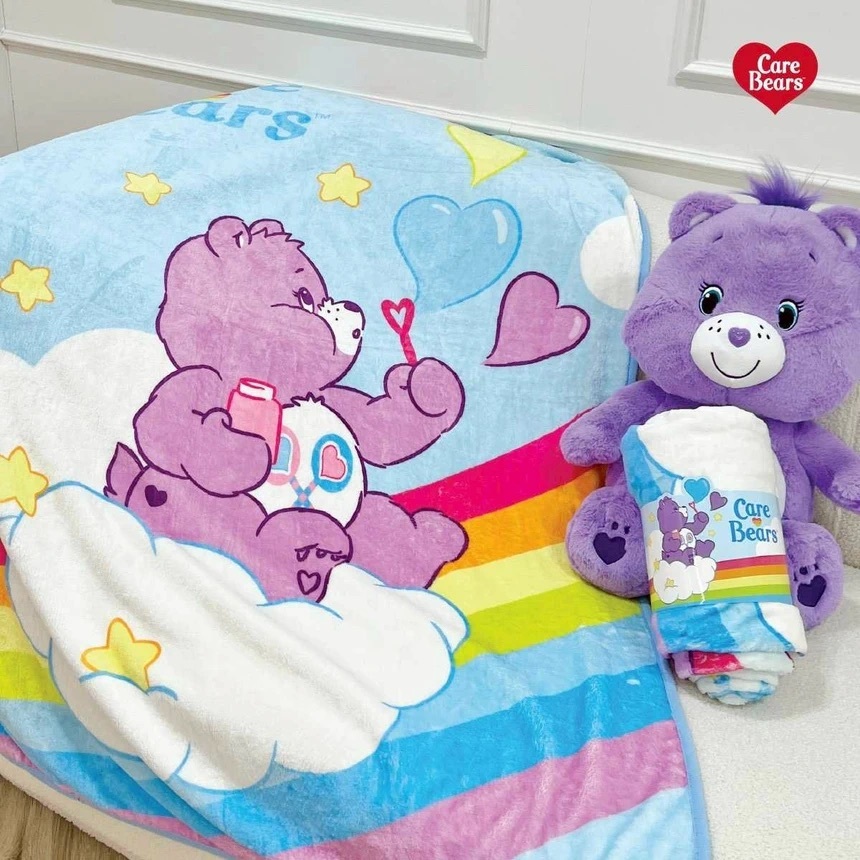 泰國限定軟綿綿care bears毯子