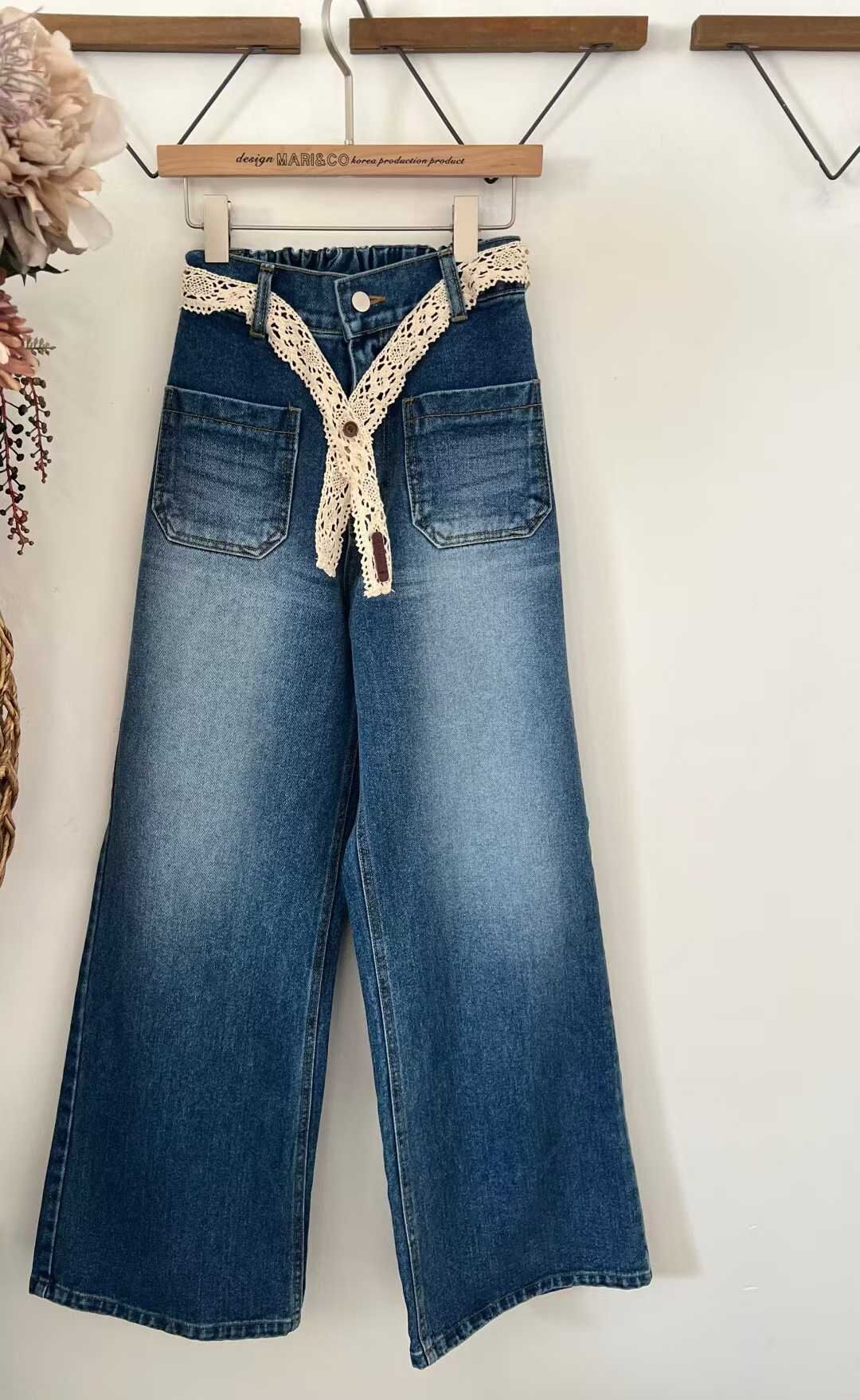 MC41  韓國人氣牛仔褲 👖S:腰 25-31 hip 40.5 長39.5  / M 腰26-32  hip 41.5 長40  / L 腰27-33 hip 42.5 長40.5 $549 (一口價)