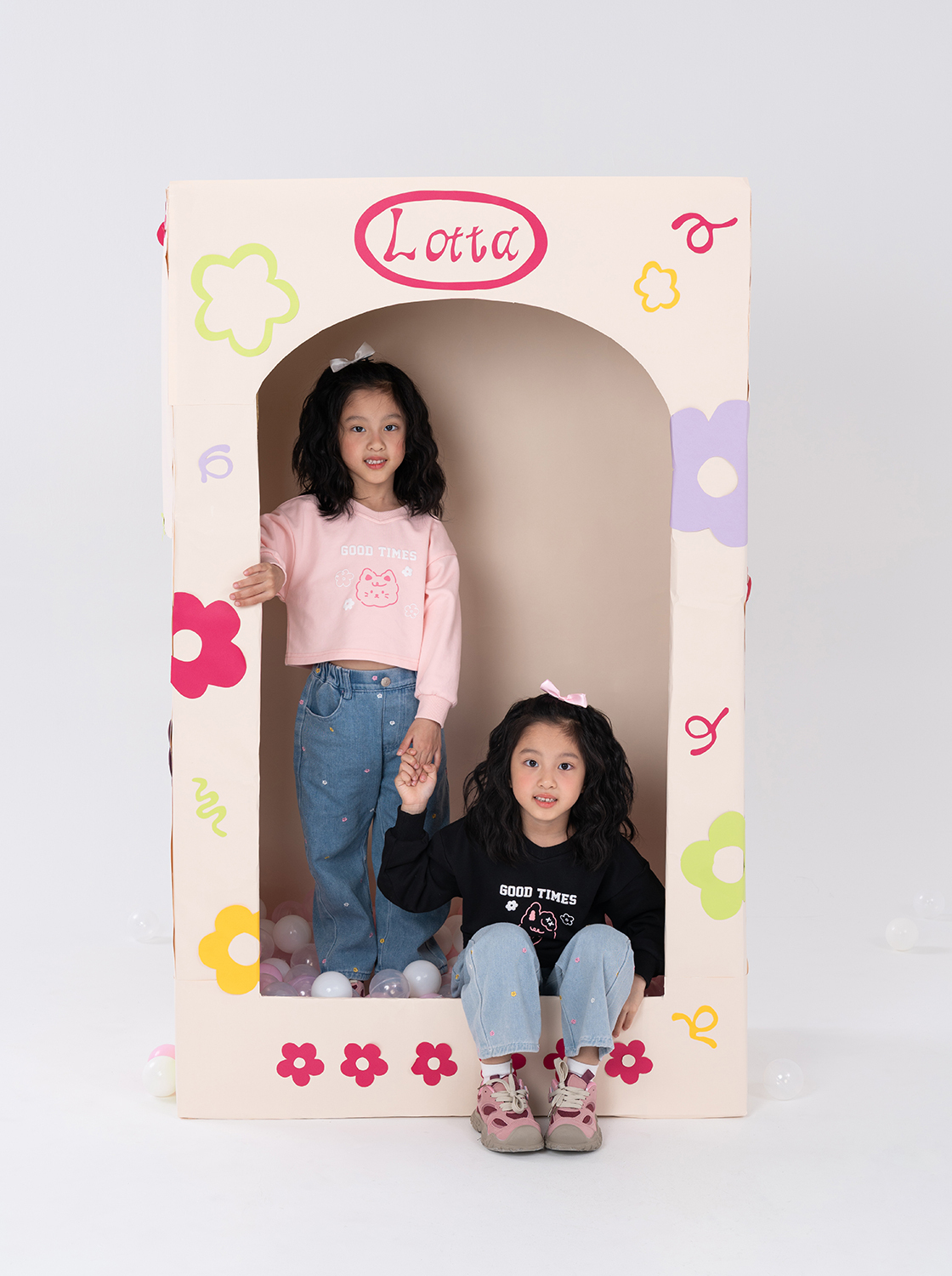 軟軟兔假兩件發泡印花T恤【童裝】