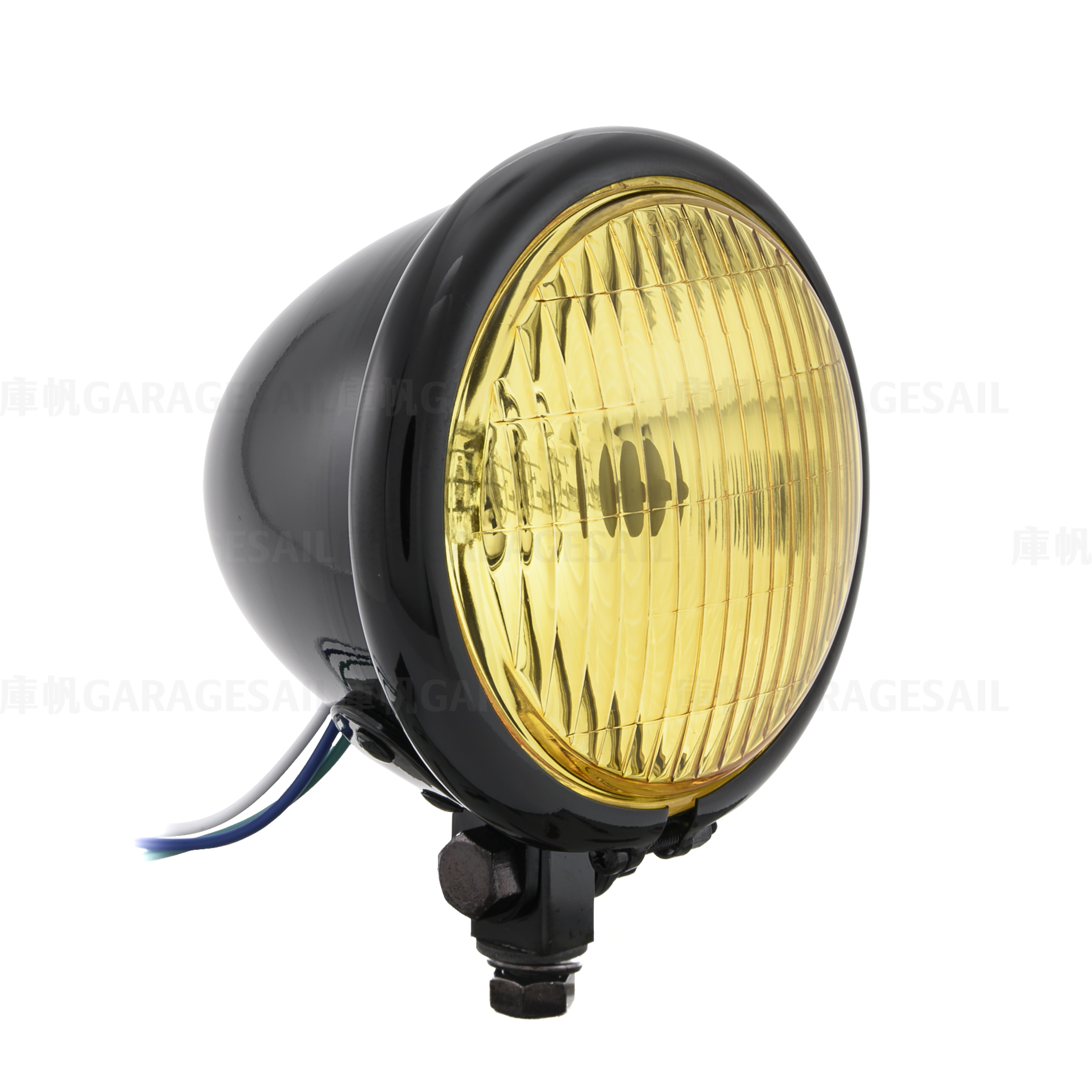 4.5吋圓 下鎖式 大燈 亮黑