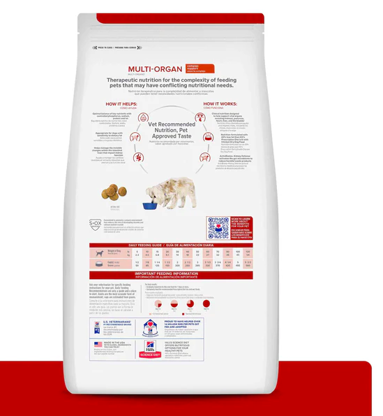 Hill's - 處方食品犬用多重器官護理乾糧 8.5LBS - 609191