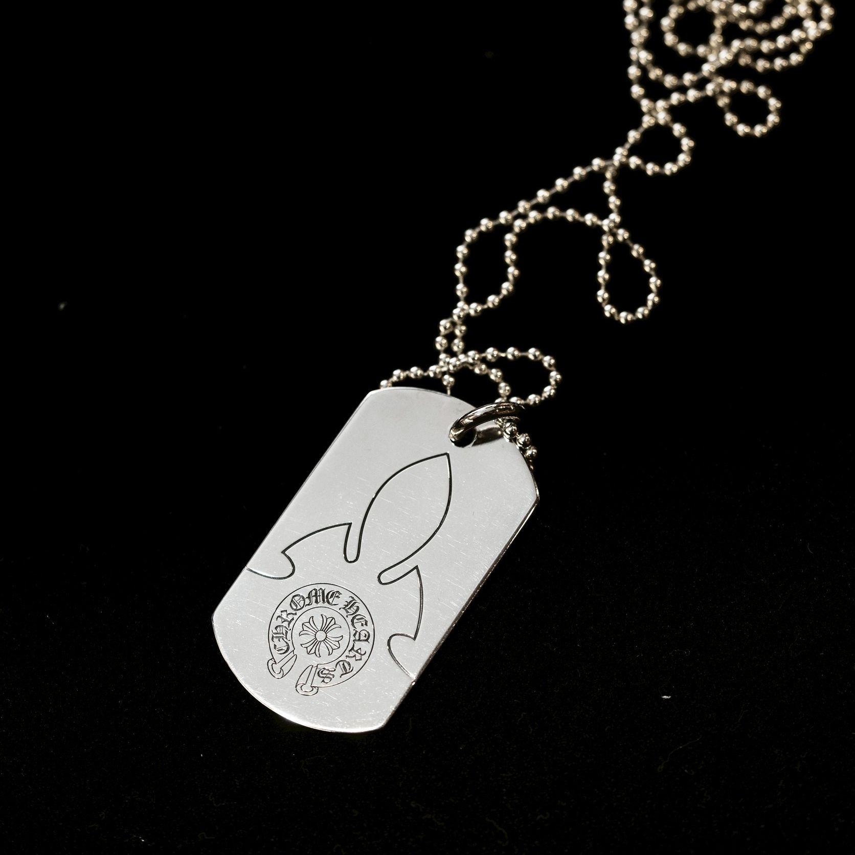CHROME HEARTS 克羅心 925銀 軍牌 項鍊