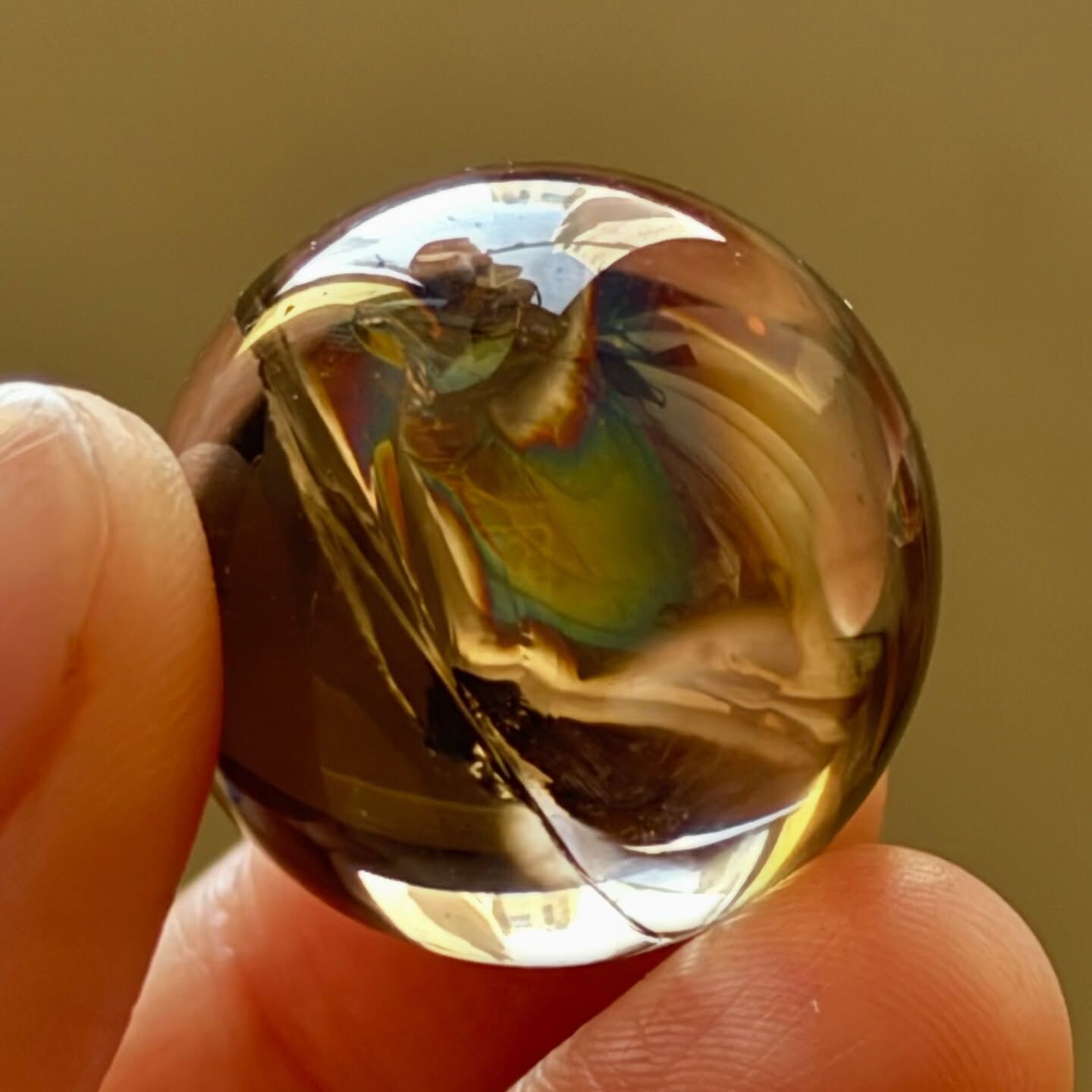 [原石] 茶晶 水晶球