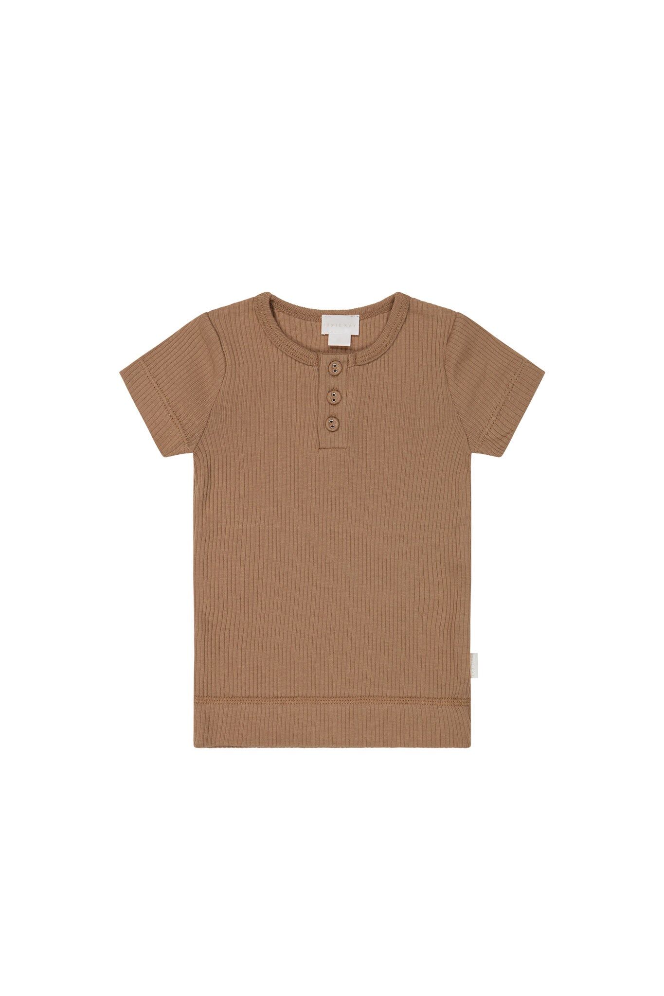 【預購】JAMIE KAY - Organic Cotton Modal Henley Tee（Cavern Clay）