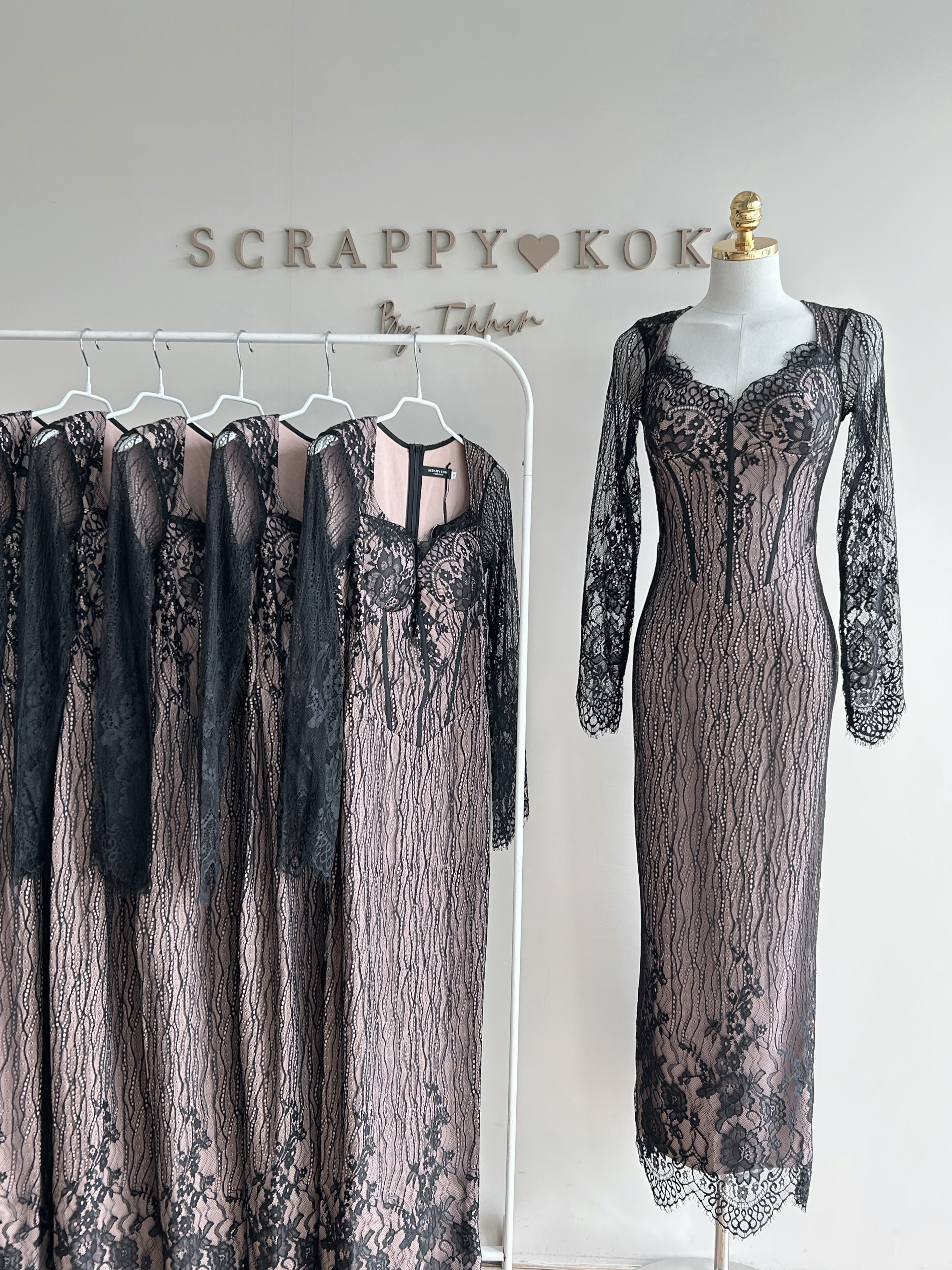 Quicksand 流沙 長袖蕾絲洋裝