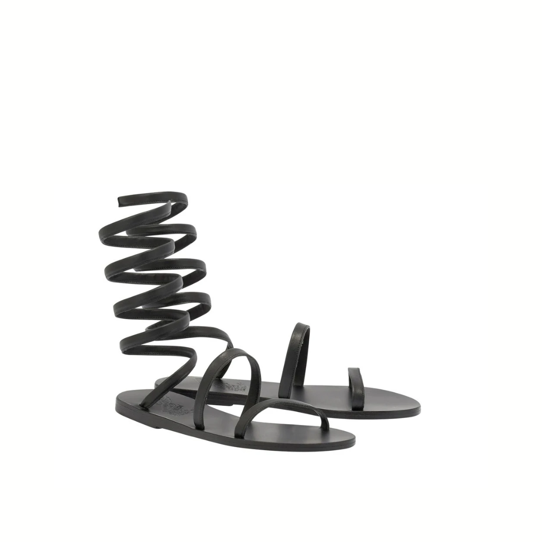 1FO0416-014 [ANCIENT GREEK SANDALS] Ofis Black #1666994 (S-EU-E)