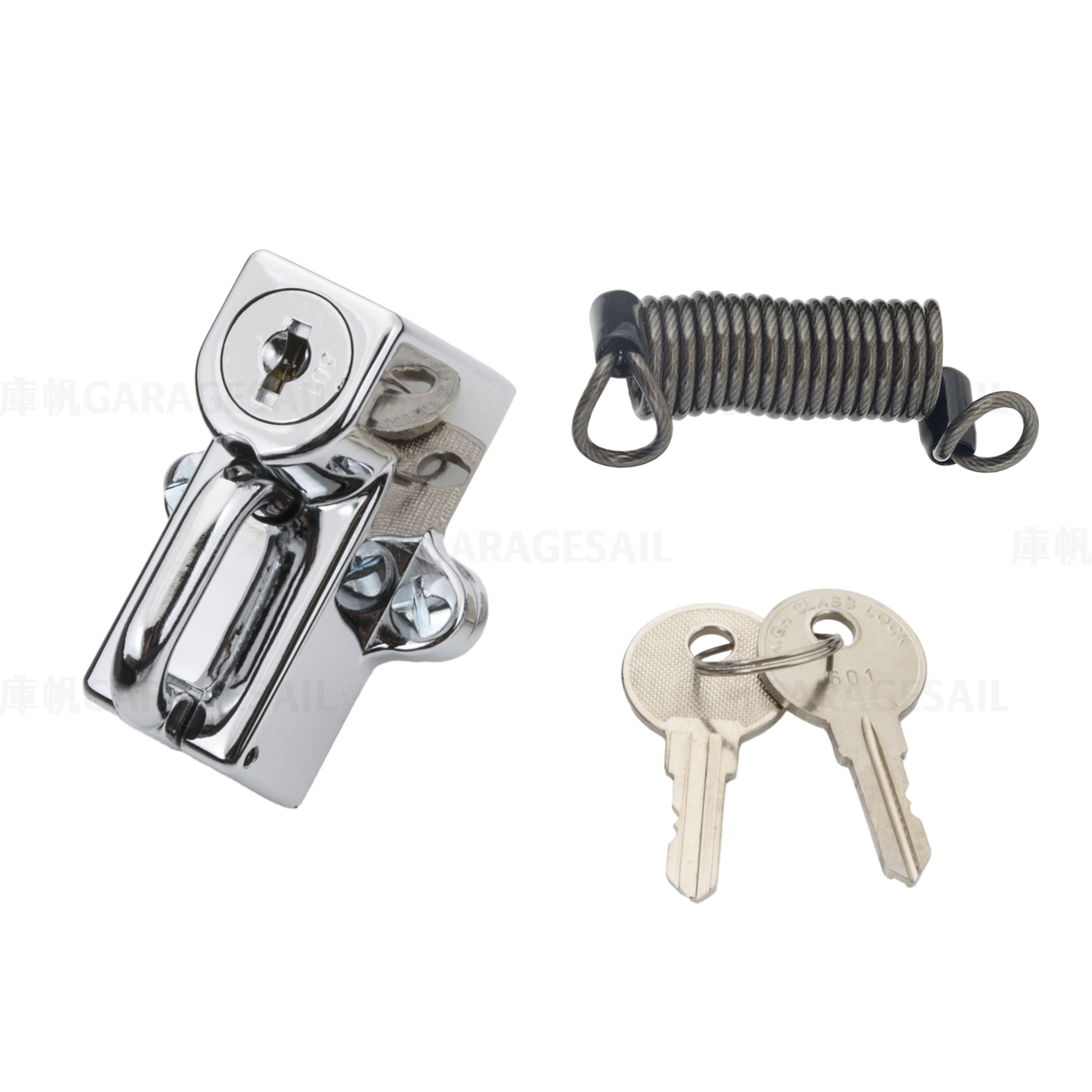 7/8吋 管徑專用 安全帽鎖頭 - 銀