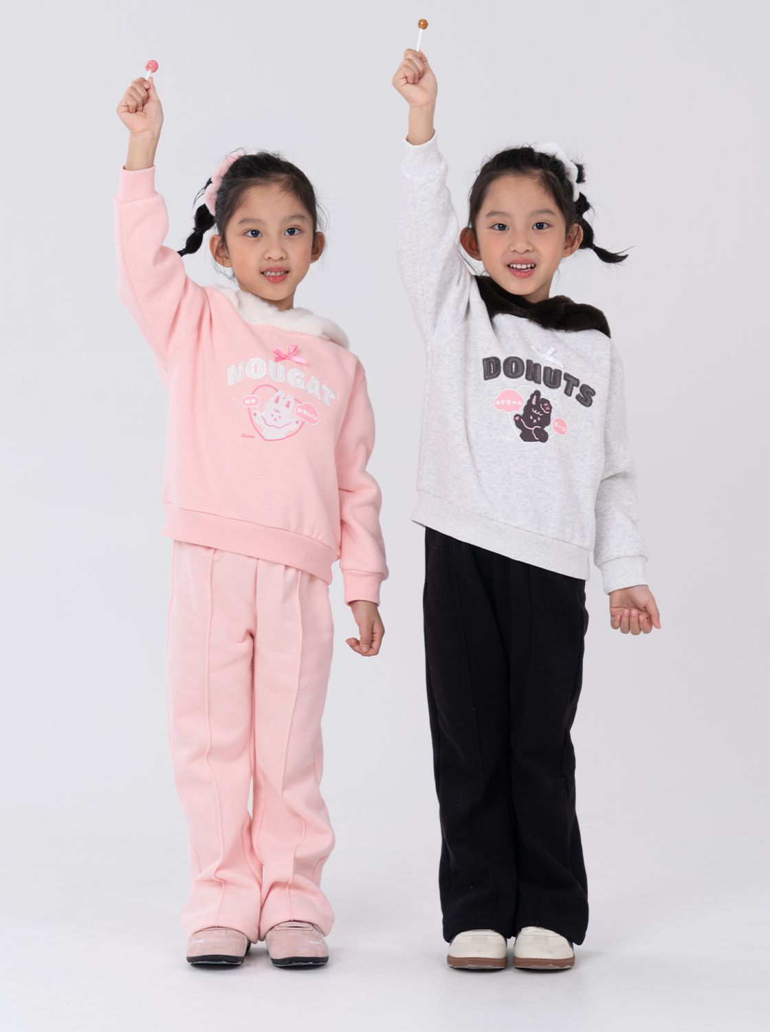 裝輕刷內磨毛喇叭褲【童裝】