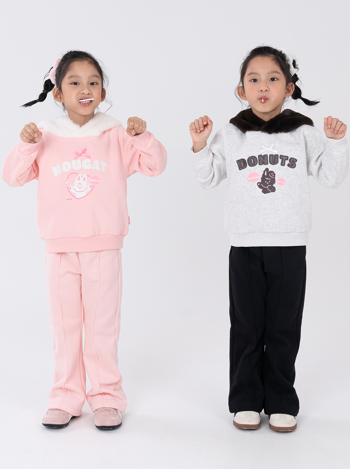 裝輕刷內磨毛喇叭褲【童裝】