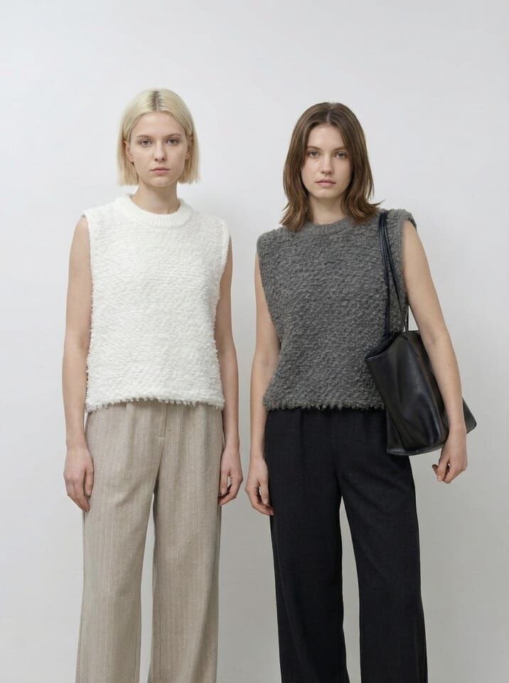 SA5413 粗毛粒背心