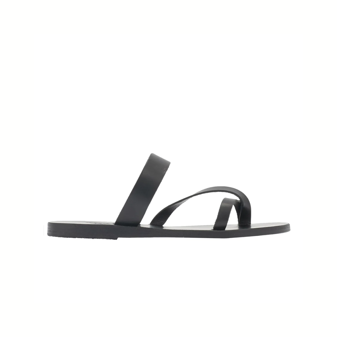 1FO0416-003 [ANCIENT GREEK SANDALS] Daphnae Black #1693265 (S-EU-E)