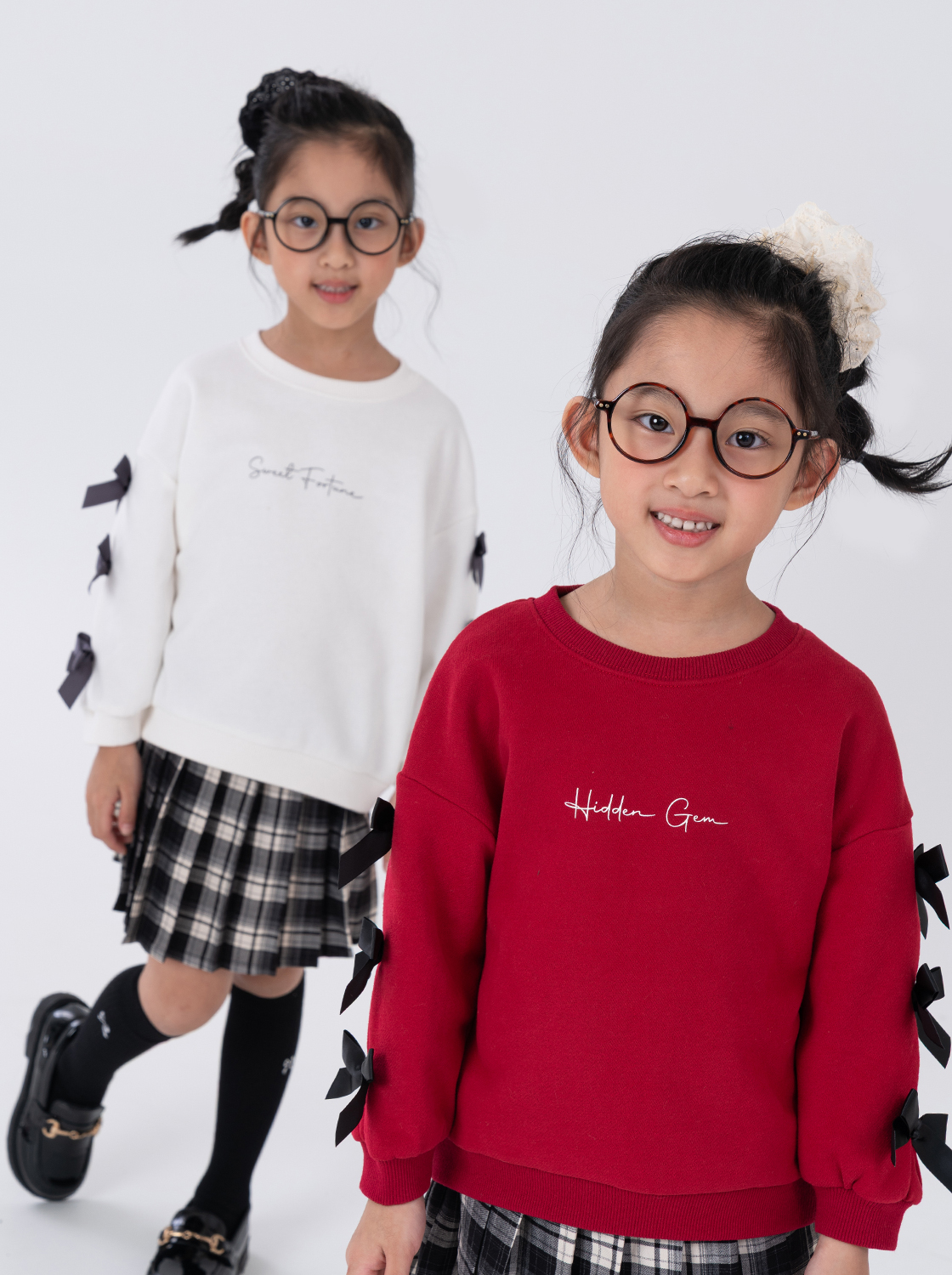 蝴蝶結袖口T恤【童裝】