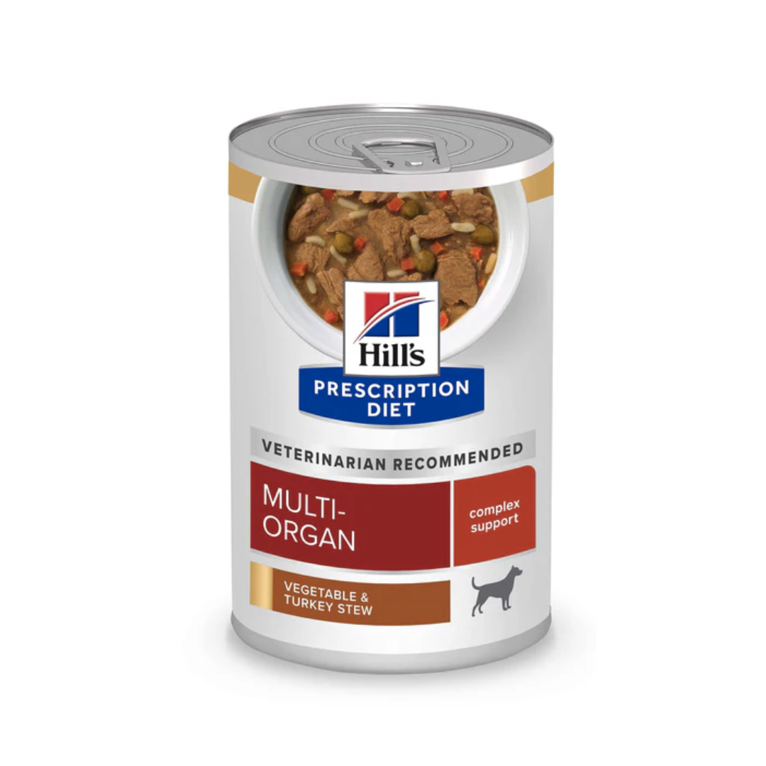 Hill's - 處方食品犬用多重器官護理( 火雞燉蔬菜 )12.5安士（12罐）609655