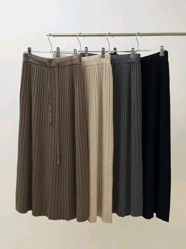 SA5417 針織百褶裙