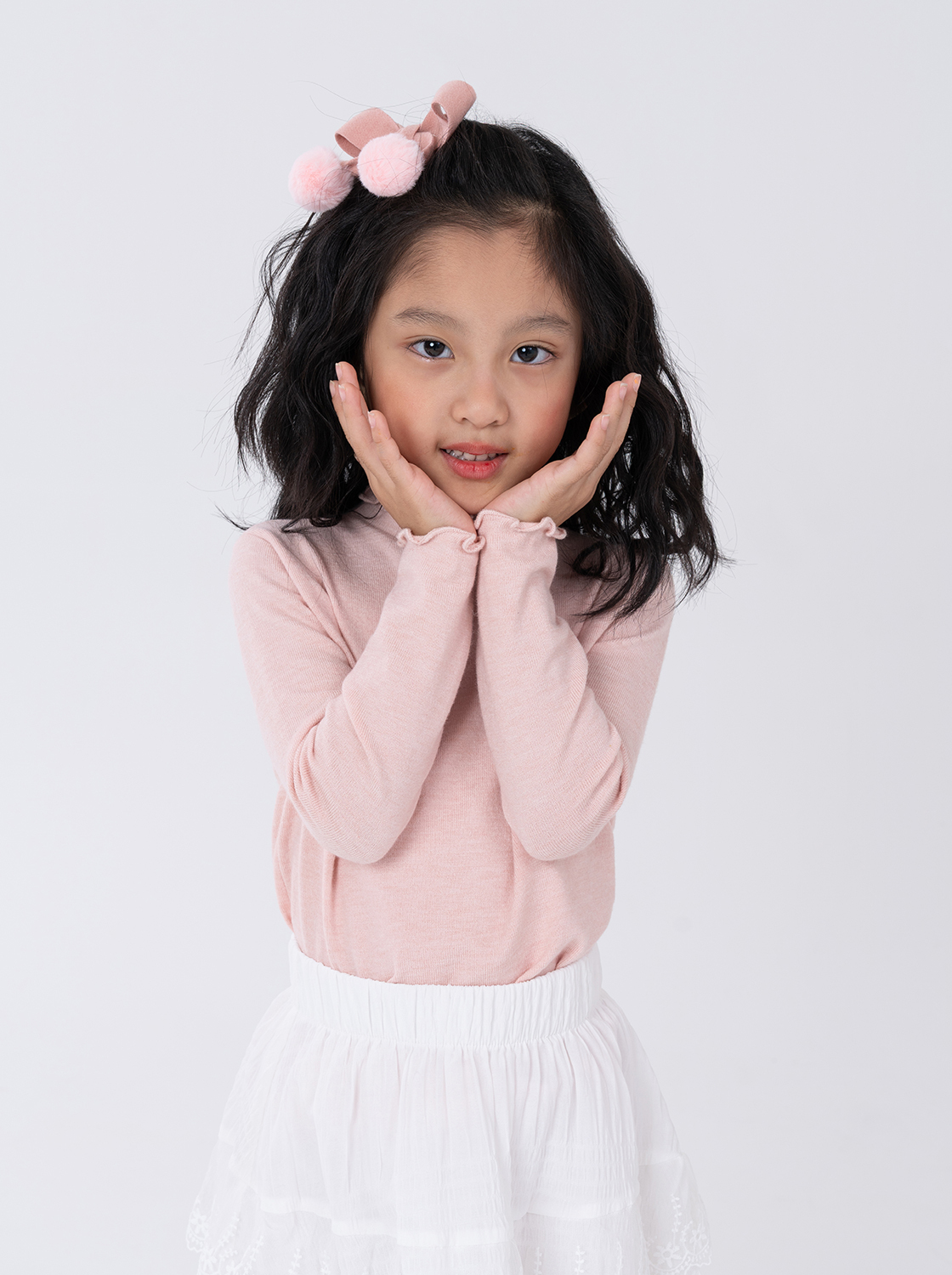 捲邊領口毛衣【童裝】