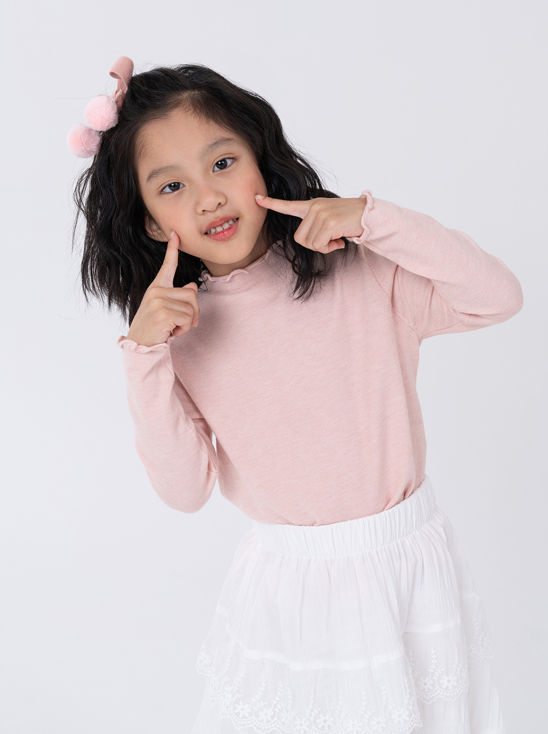 捲邊領口毛衣【童裝】