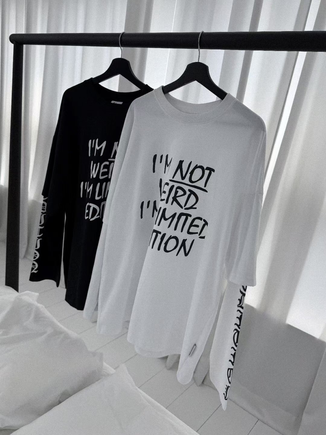 A1PL07 英文字長短袖Tee（2色）*兩件京東免運