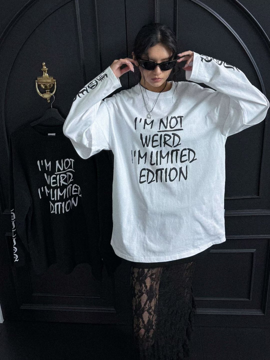 A1PL07 英文字長短袖Tee（2色）*兩件京東免運